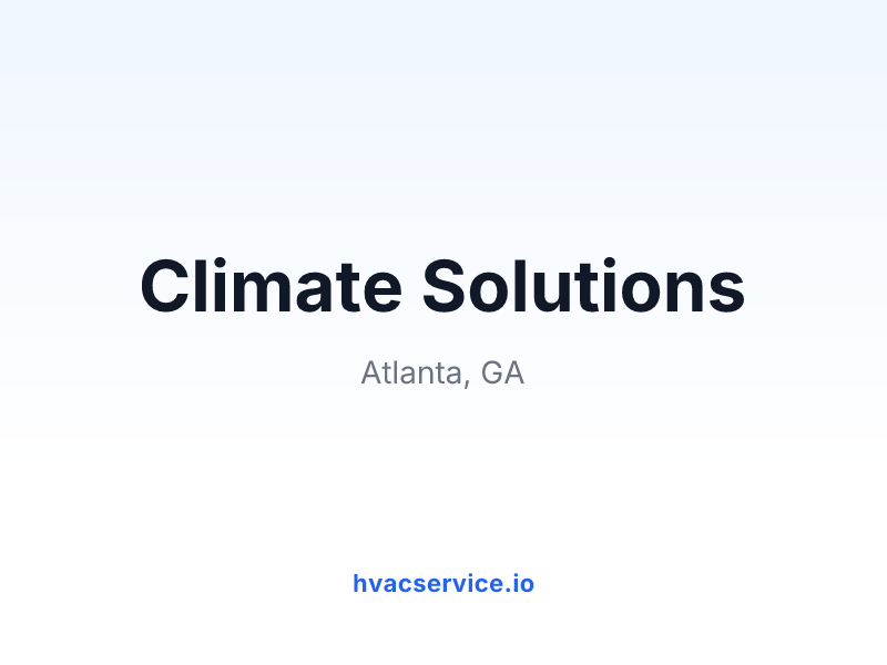 Climate Solutions