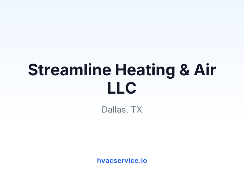 Streamline Heating & Air LLC