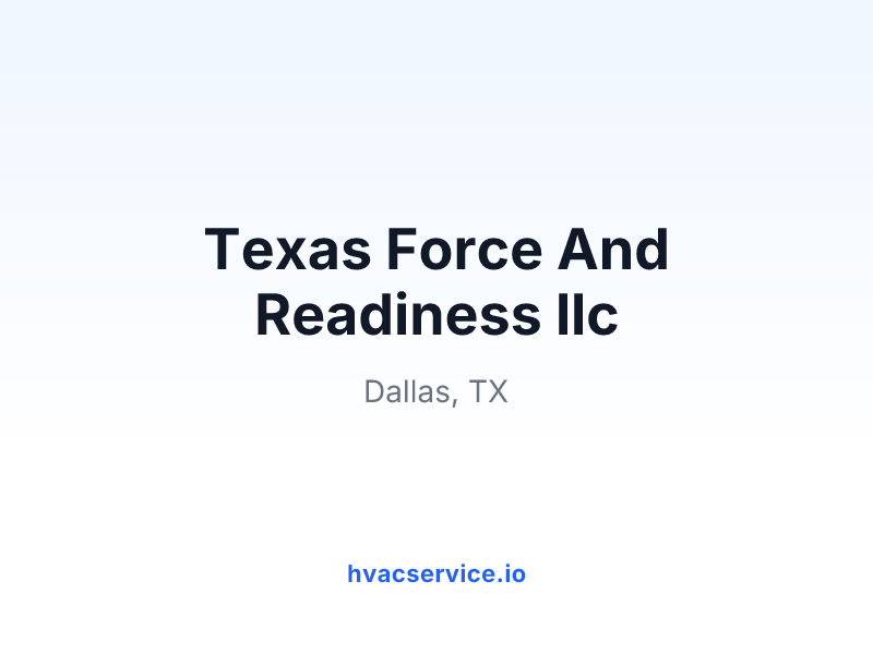 Texas Force And Readiness llc