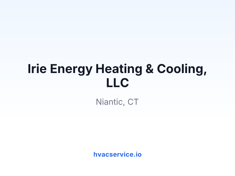 Irie Energy Heating & Cooling, LLC