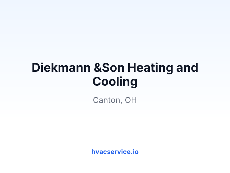 Diekmann &Son Heating and Cooling