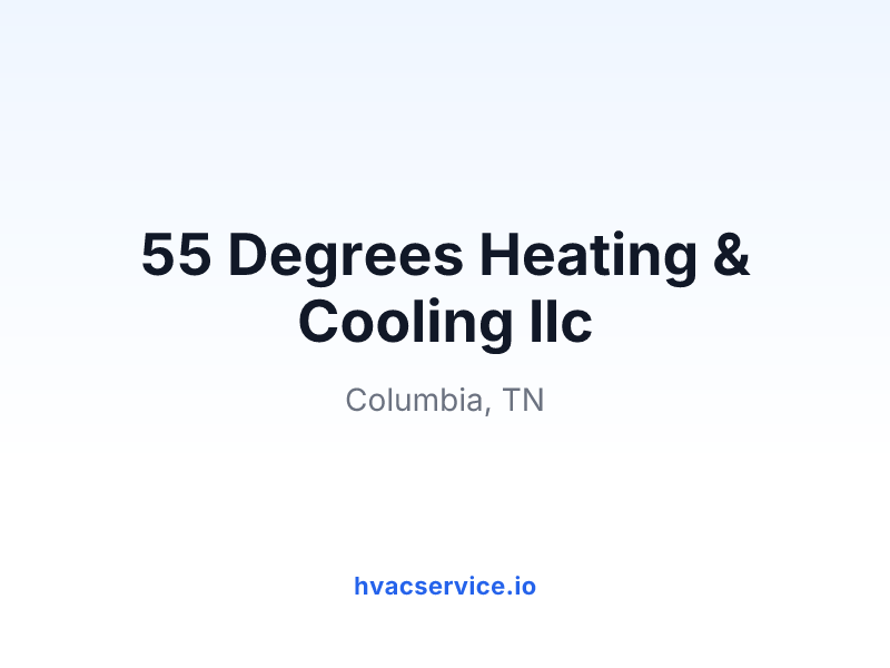 55 Degrees Heating & Cooling llc