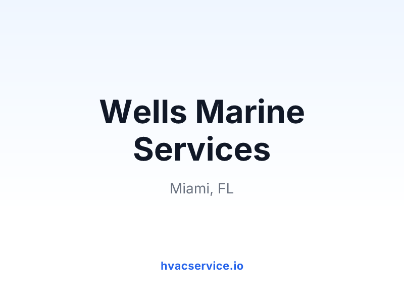 Wells Marine Services