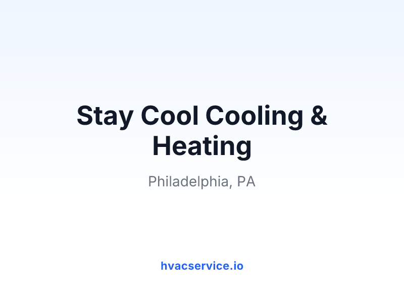 Stay Cool Cooling & Heating