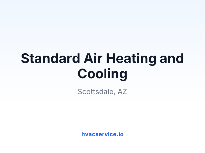 Standard Air Heating and Cooling