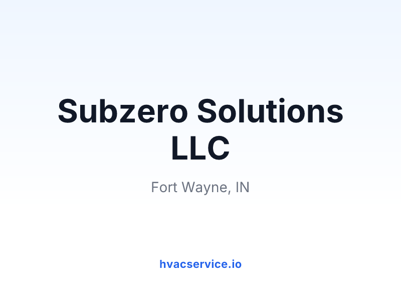 Subzero Solutions LLC