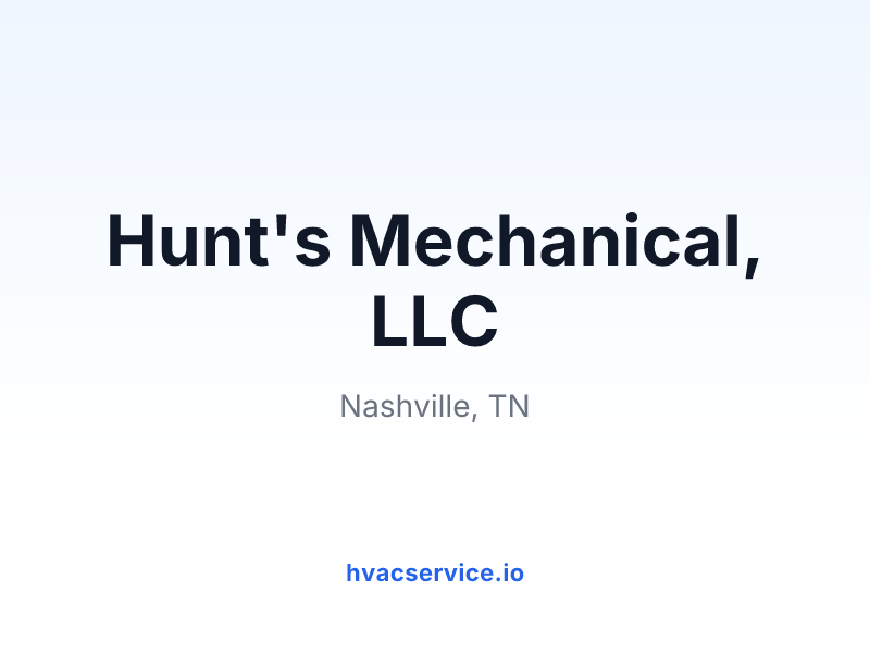 Hunt's Mechanical, LLC