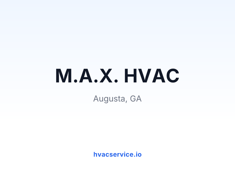 M.A.X. HVAC
