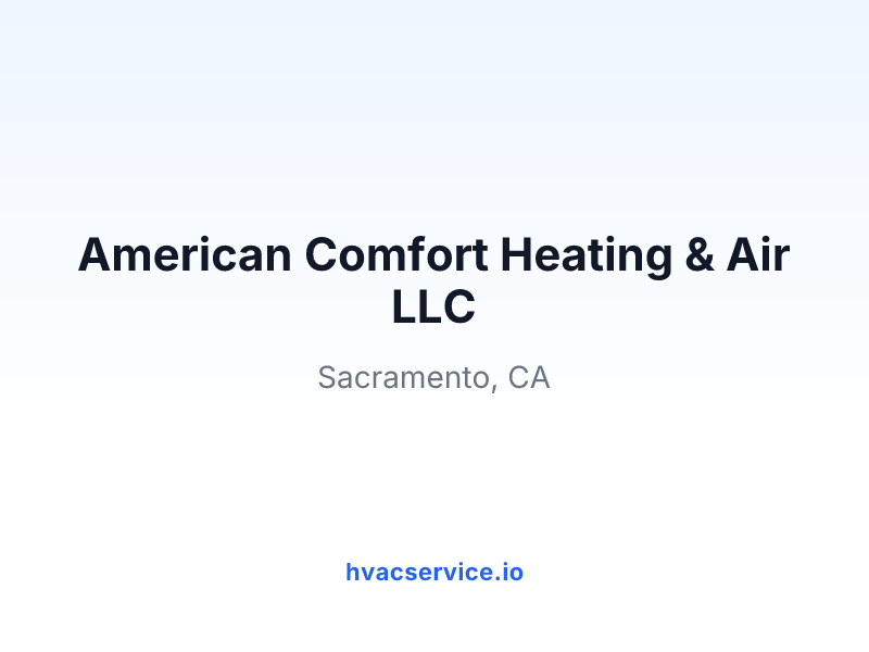 American Comfort Heating & Air LLC
