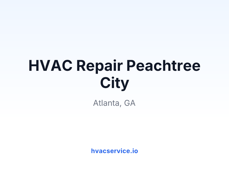 HVAC Repair Peachtree City