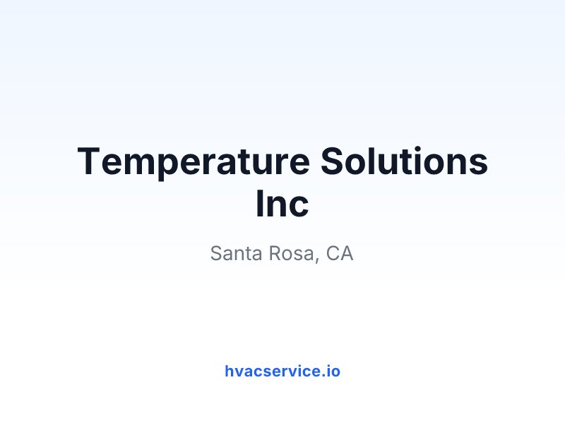 Temperature Solutions Inc