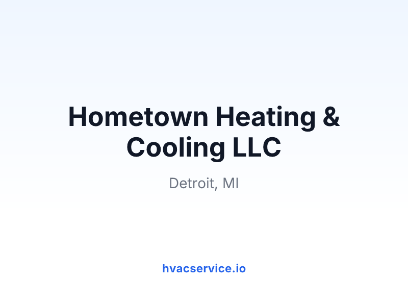 Hometown Heating & Cooling LLC