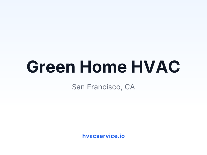 Green Home HVAC
