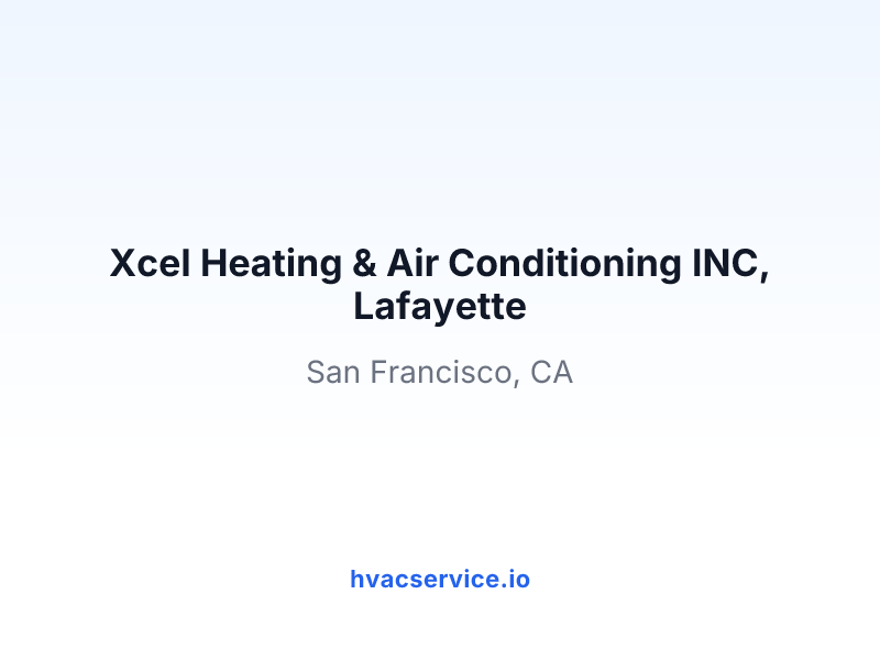 Xcel Heating & Air Conditioning INC, Lafayette