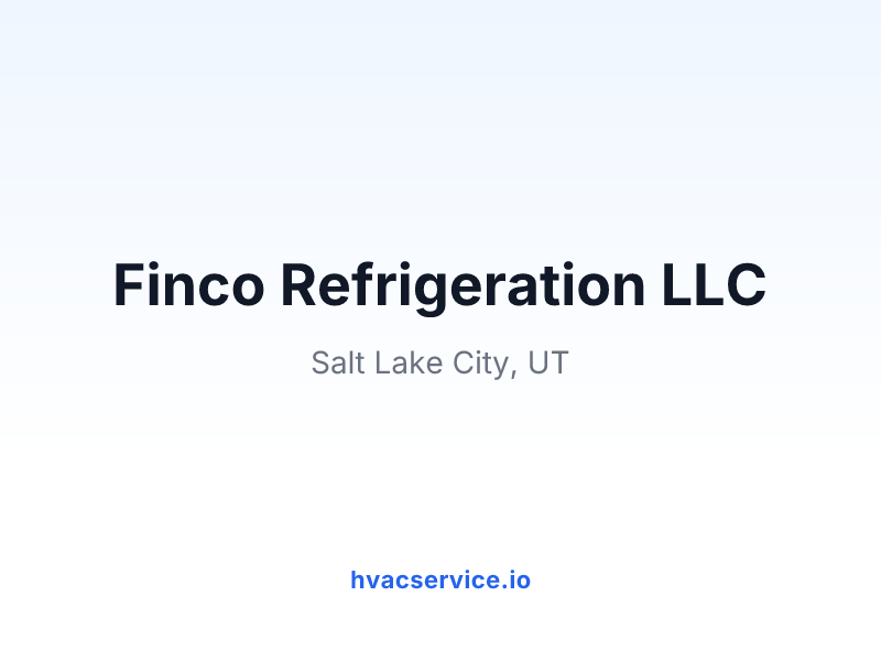 Finco Refrigeration LLC
