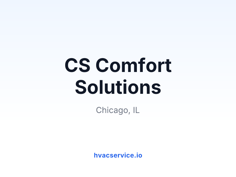 CS Comfort Solutions