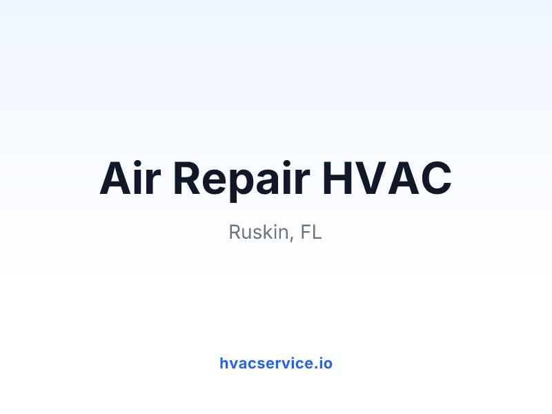 Air Repair HVAC