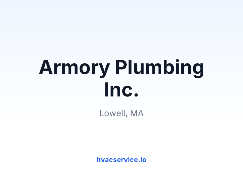 Armory Plumbing Inc.
