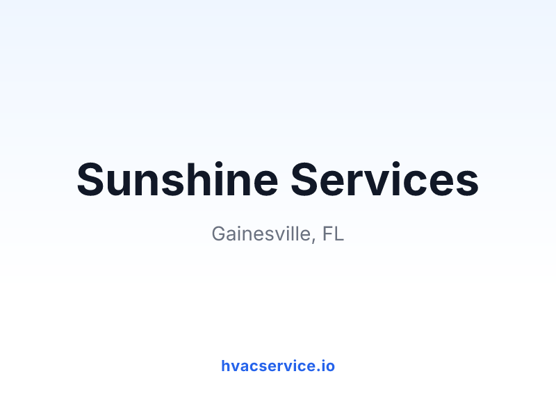 Sunshine Services