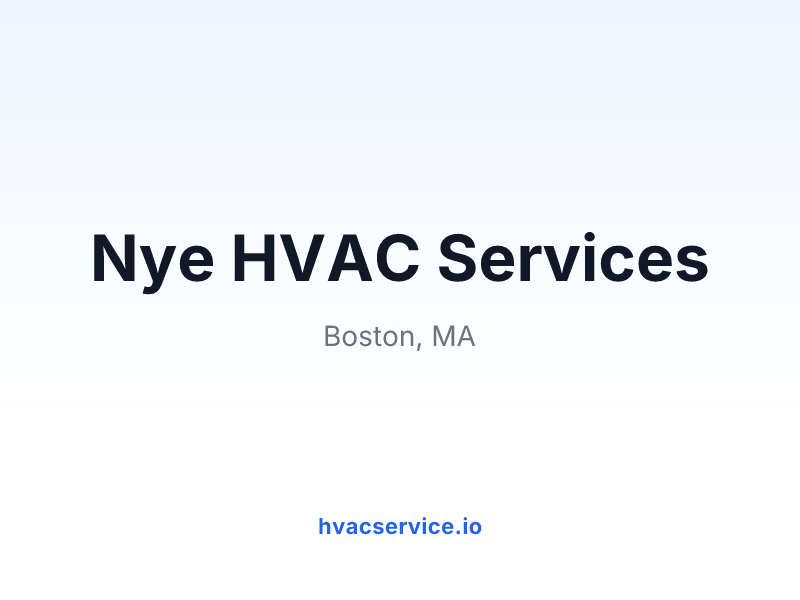 Nye HVAC Services