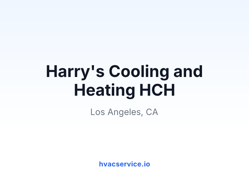 Harry's Cooling and Heating HCH