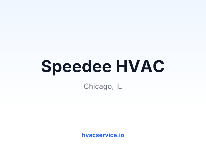 Speedee HVAC