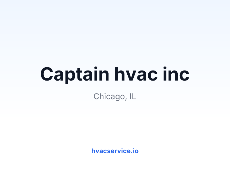 Captain hvac inc