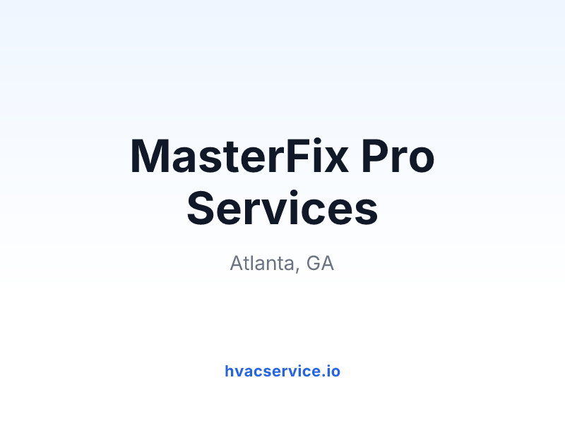 MasterFix Pro Services