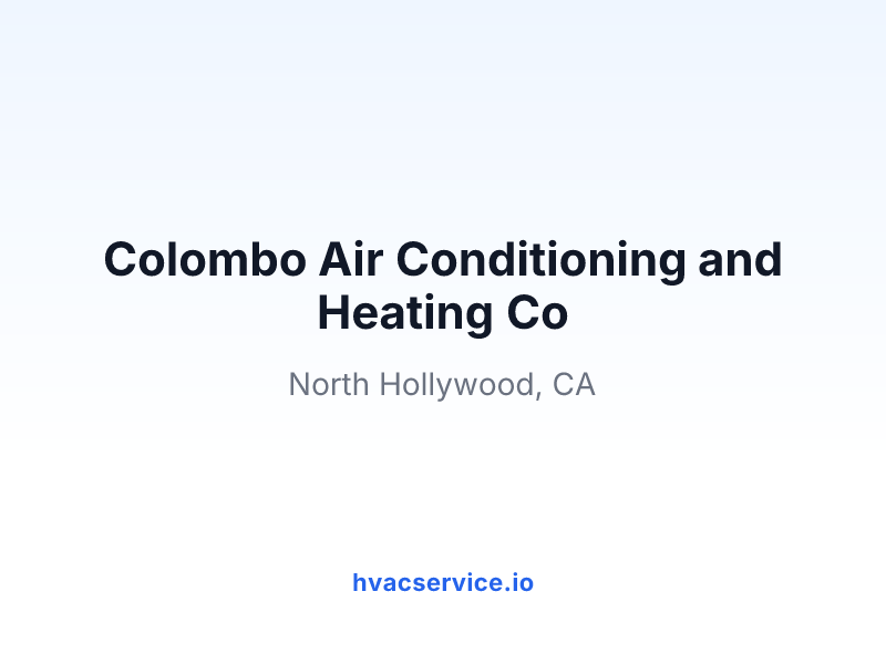 Colombo Air Conditioning and Heating Co