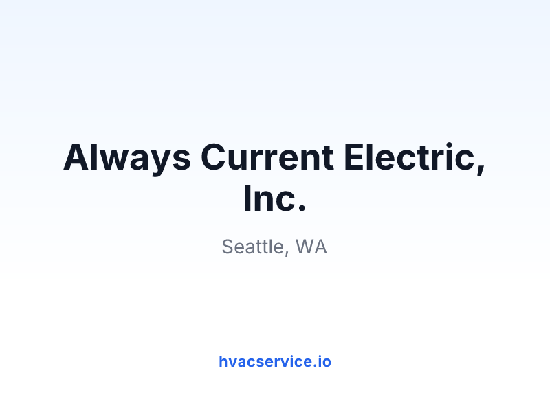 Always Current Electric, Inc.