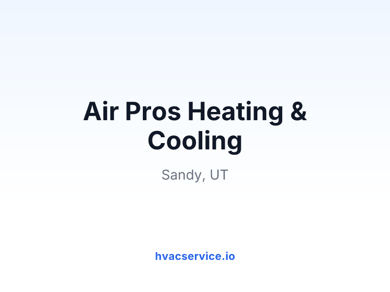 Air Pros Heating & Cooling