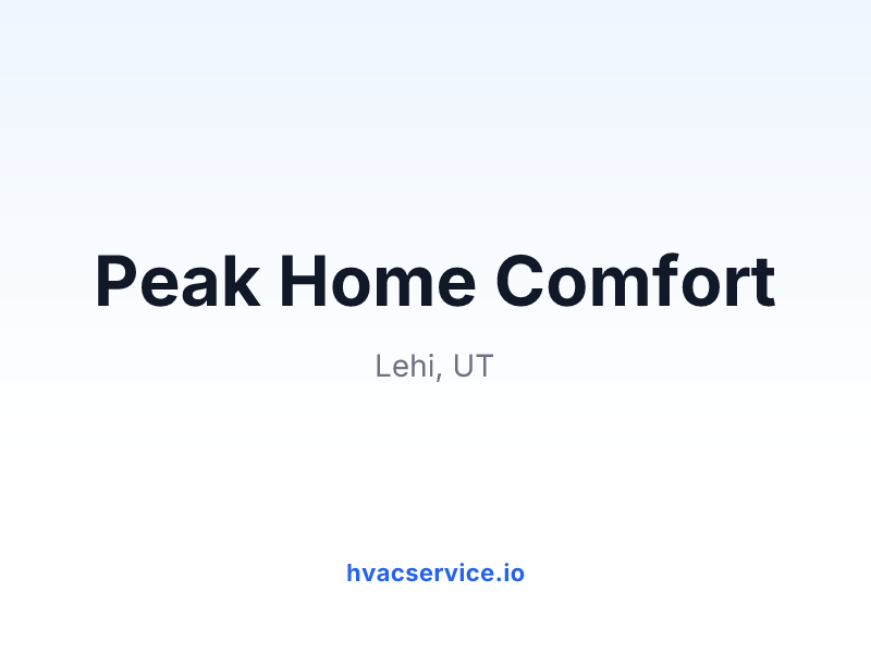 Peak Home Comfort