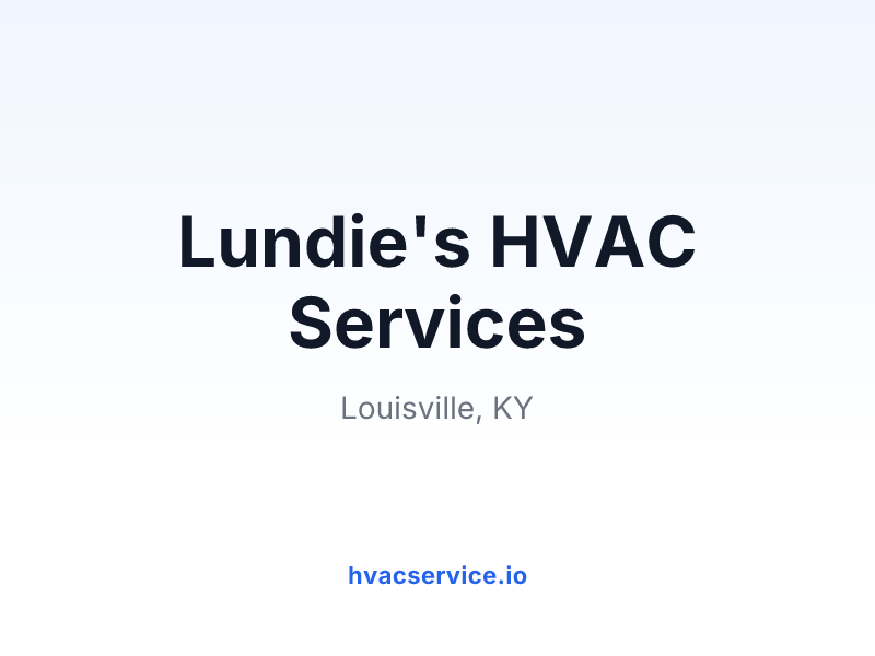 Lundie's HVAC Services