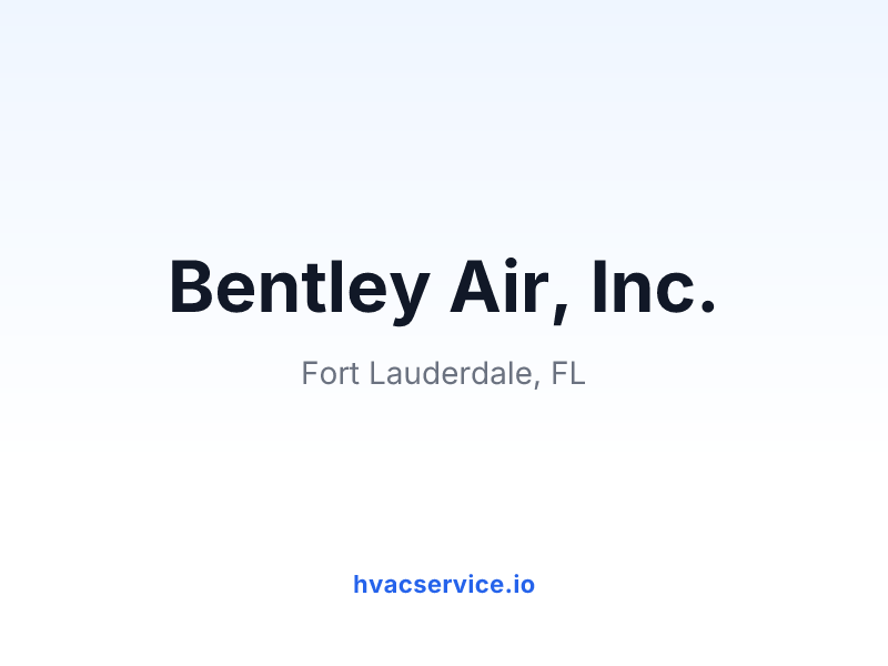 Bentley Air, Inc.