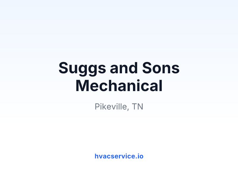 Suggs and Sons Mechanical