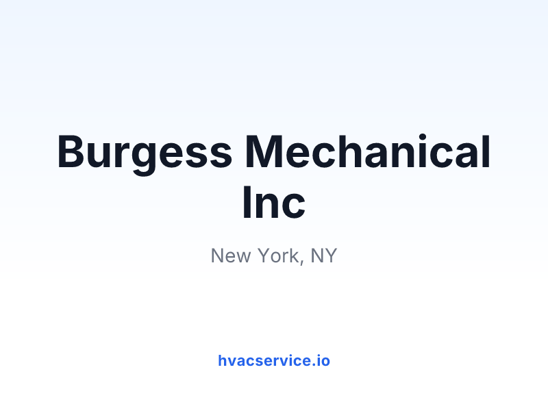 Burgess Mechanical Inc