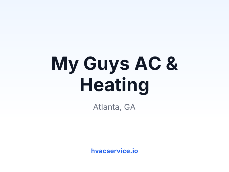 My Guys AC & Heating