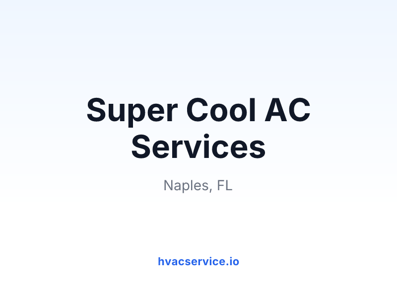 Super Cool AC Services