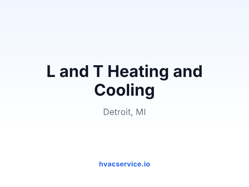 L and T Heating and Cooling