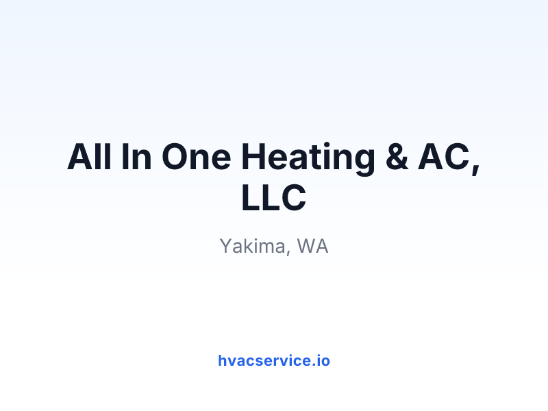 All In One Heating & AC, LLC