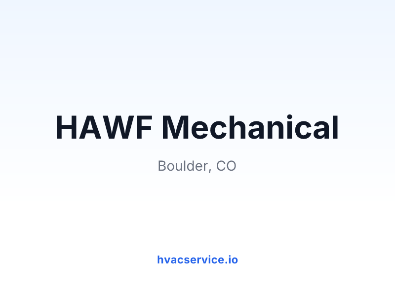 HAWF Mechanical