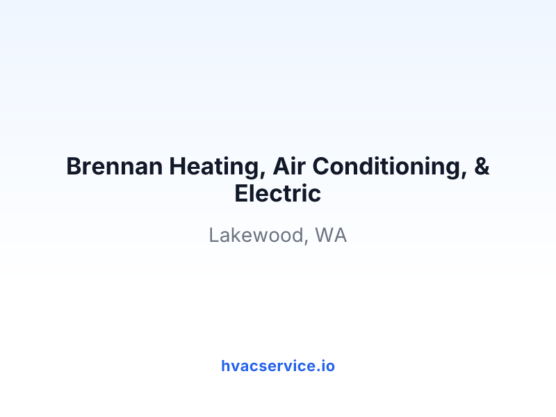 Brennan Heating, Air Conditioning, & Electric