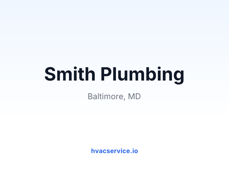 Smith Plumbing