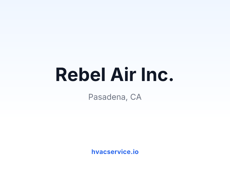 Rebel Air Inc.