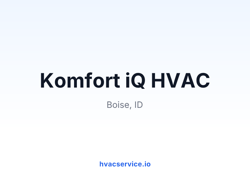 Komfort iQ HVAC