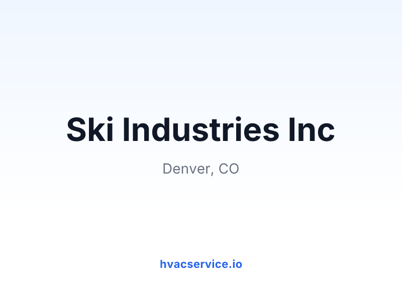 Ski Industries Inc
