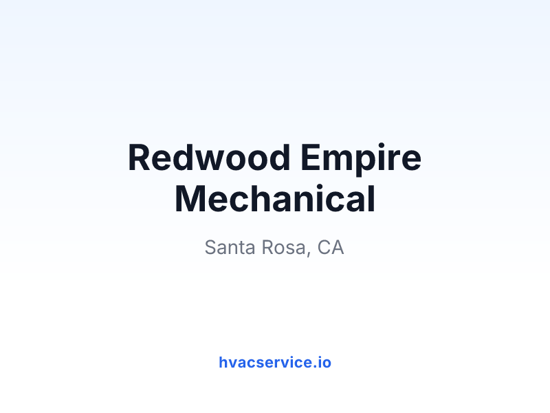 Redwood Empire Mechanical