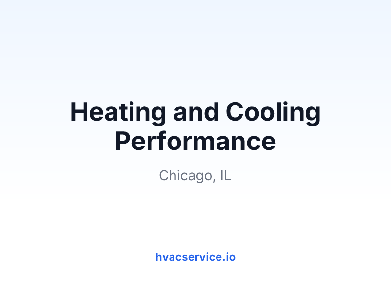 Heating and Cooling Performance