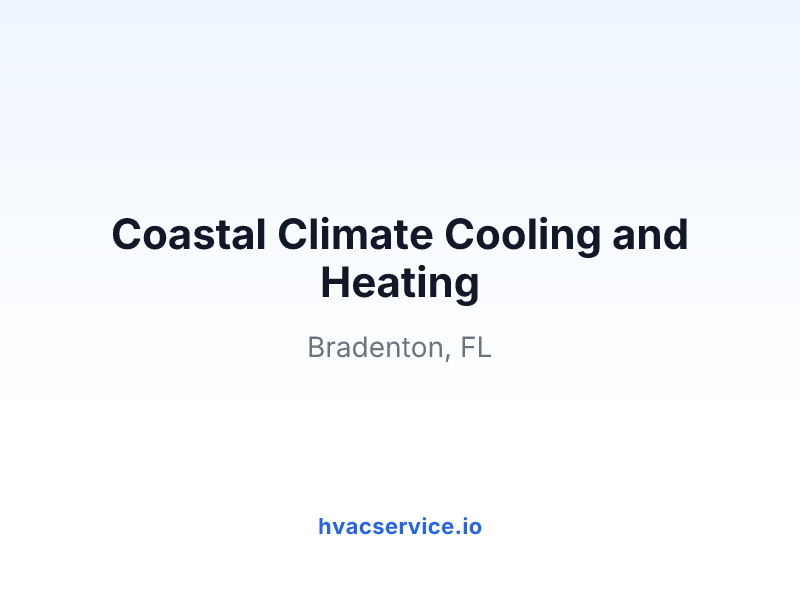 Coastal Climate Cooling and Heating