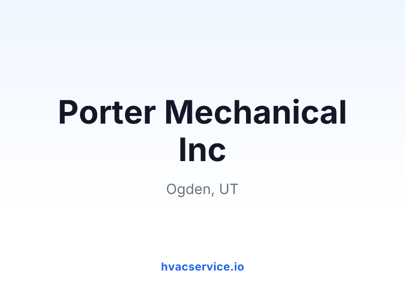 Porter Mechanical Inc